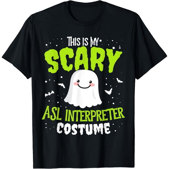 Funny ASL Interpreter Halloween Nothing Scares Easy Costume T-Shirt
