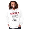 thumbnail image 1 of Funny Abe Lincoln Im Single Honest Hoodie Hooded Sweatshirt Men Brisco Brands M, 1 of 6