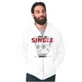 thumbnail image 1 of Funny Abe Lincoln Im Single Honest Zip Hoodie Sweatshirt Men Brisco Brands M, 1 of 6