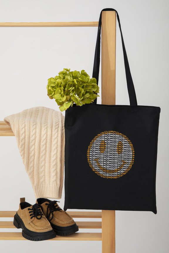 Funny Acid House Smiley Face Classic Rave Culture Print Unisex Tote Bag D390667