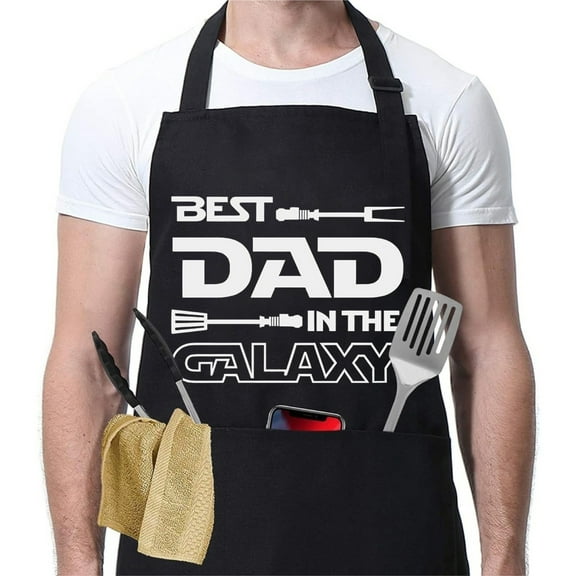 Funny Adjustable BBQ Cooking Grilling Chef Aprons for Cooking with Pockets for Men