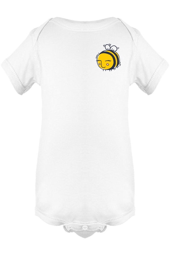 Funny Adorable Bee Pocket Doodle Bodysuit Infant -Image by Shutterstock, 6 Months