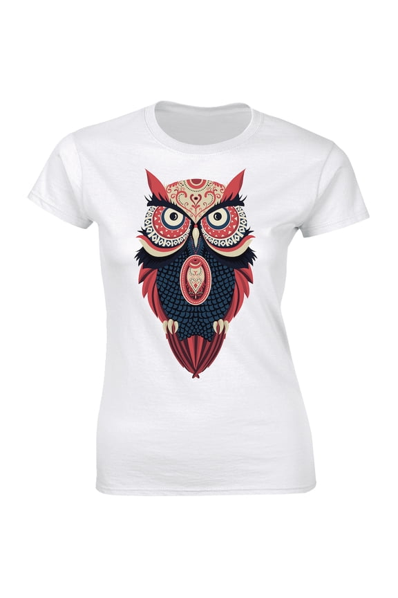 Funny Adorable Owl Staring - Gift For Owl Lovers Women's T-Shirt