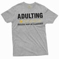thumbnail image 1 of Funny Adulting Shirt Humorous Joke Tee humor Shirts Sarcastic Gift Birthday Gifts For Him Her, 1 of 7