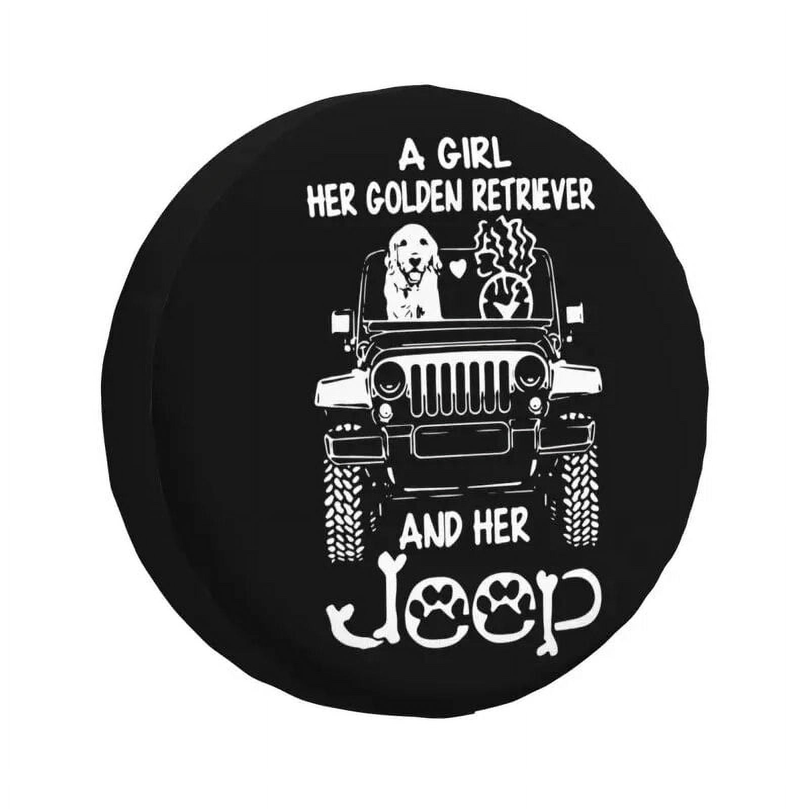 Funny Adventure German Shepherd Dog Spare Tire Cover for Jeep Honda SUV