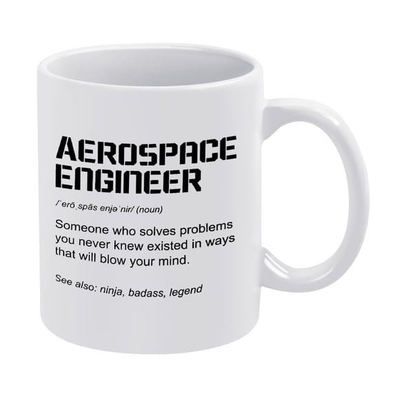 Funny Aerospace Engineer Mug - 11oz Ceramic Aircraft Engineering Gift