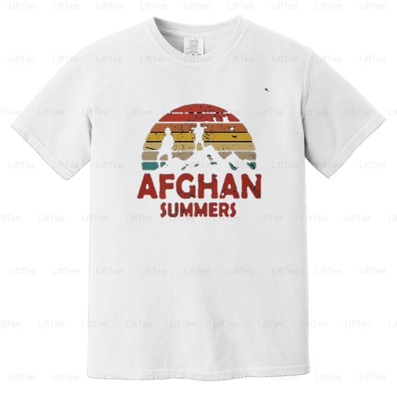 Funny Afghan Summers Veteran Afghanistan War USA Military Deployment Humor Comfort Color T-Shirt Unisex, up to 4XL