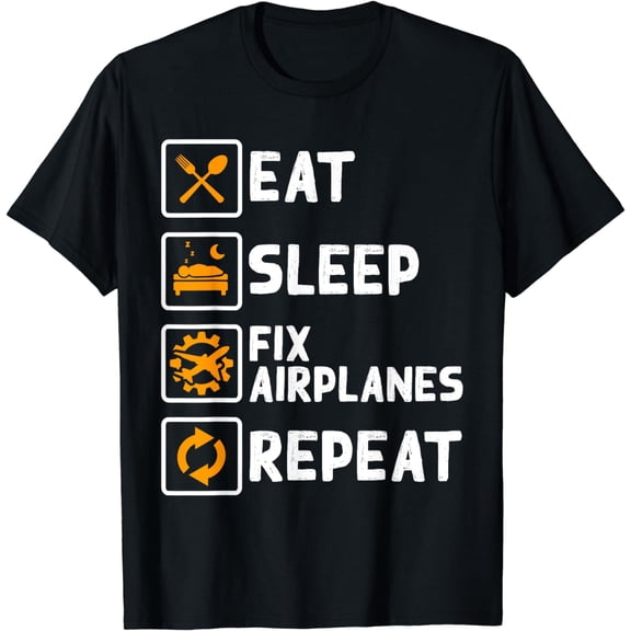 Funny Airplane Mechanic Aircraft Aviation Technician Gift T-Shirt