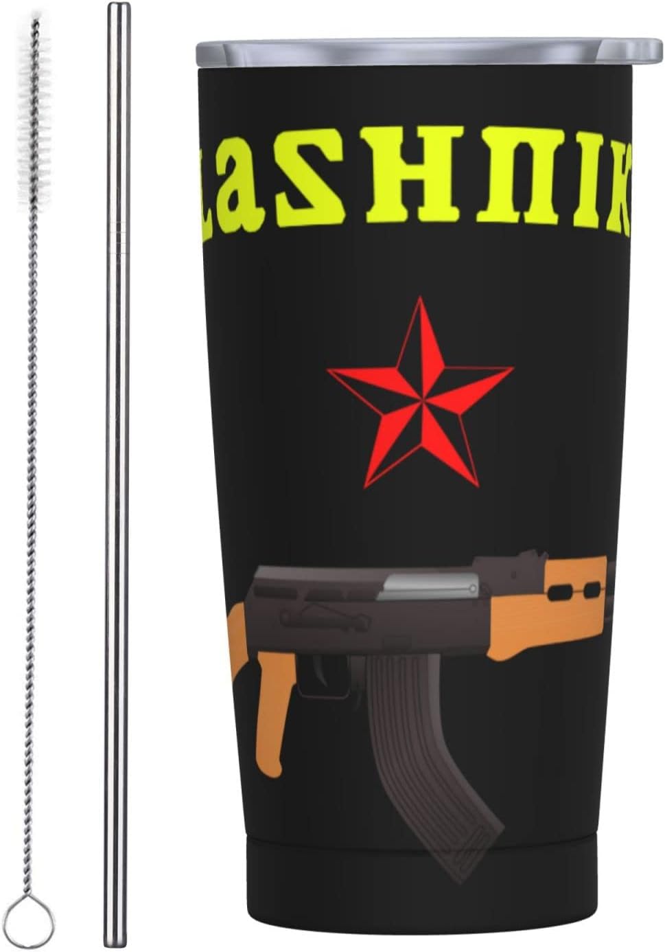 Funny Ak47 Kalashnikov Vintage Russian Gun Stainless Steel Mug 304