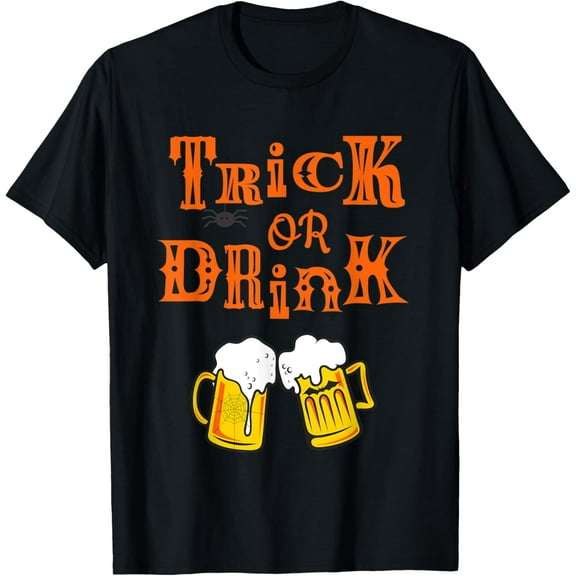 Funny Alcohol Shirt | Halloween Beers | TRICK OR DRINK T-Shirt