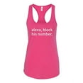 thumbnail image 1 of Funny Alexa Block His Number Ladies Racerback Tank-Raspberry-Medium, 1 of 4
