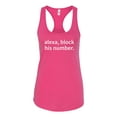 thumbnail image 1 of Funny Alexa Block His Number Ladies Racerback Tank-Raspberry-X-Small, 1 of 4