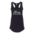thumbnail image 1 of Funny Alexa Do The Laundry Ladies Racerback Tank-Black-Large, 1 of 4