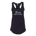 thumbnail image 1 of Funny Alexa Skip to Friday Ladies Racerback Tank-Black-XXL, 1 of 4