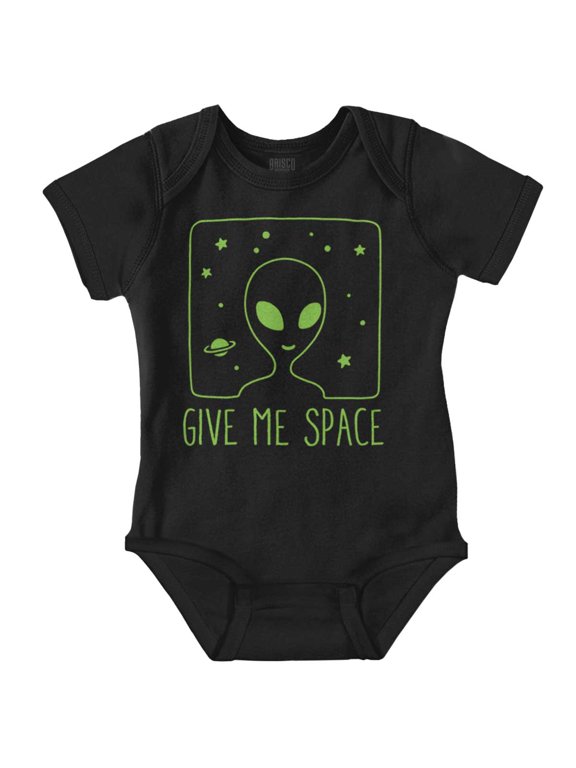 Funny Alien Introvert Give Me Space Romper Boys or Girls Infant Baby Brisco Brands 24M