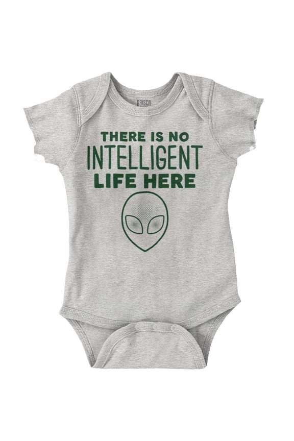 Funny Alien UFO Believers Sarcastic Romper Boys or Girls Infant Baby Brisco Brands NB