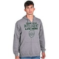 thumbnail image 1 of Funny Alien UFO Believers Sarcastic Unisex Fleece Graphic Zip Up Hoodie Brisco Brands 2X, 1 of 5