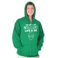 thumbnail image 1 of Funny Alien UFO Believers Sarcastic Zip Up Hoodie Men's Women's Brisco Brands S, 1 of 6