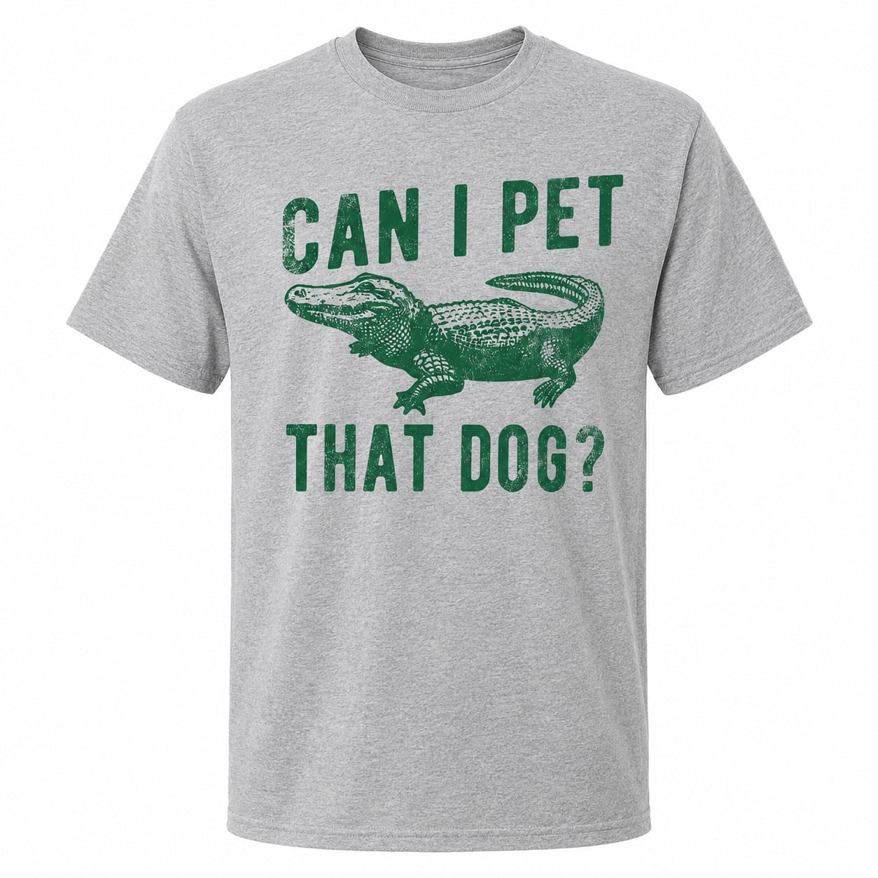 Funny Alligator Graphic T-Shirt, Can I Pet That Dog? Unisex Classic Fit ...