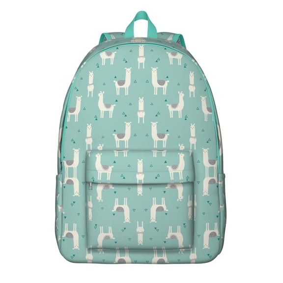 Funny Alpaca Backpack – Cute Llama Pattern Bookbag with Cartoon Design for School and Outdoor Activities