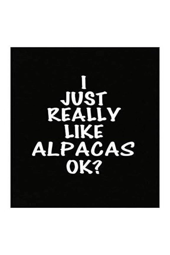 Funny Alpaca Poster - Wall Decor for Animal Lovers Gift