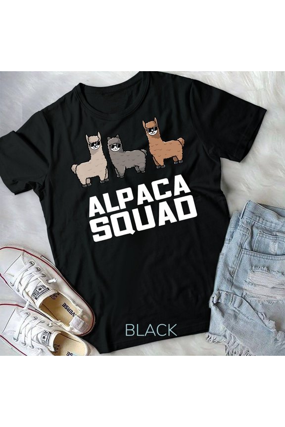 Funny Alpaca T-Shirt for Alpaca Squad Lovers Unisex T-shirt