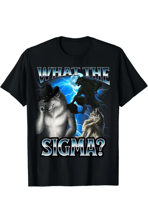 Funny Alpha Wolf Meme What The Sigma Bootleg T-Shirt