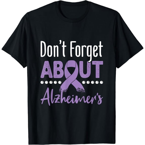 Funny Alzheimer's Awareness Purple Ribbon T-Shirt