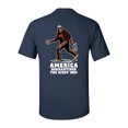 thumbnail image 1 of Funny America Quarantines The Right Way Unisex Short Sleeve T-shirt-Navy-medium, 1 of 4