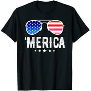 PRINI Funny American Flag Men Kids Boys Patriotic Fourth T-Shirt