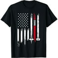 thumbnail image 1 of Funny American Flag Nurse Day Gift Idea T-Shirt Black 2X-Large, 1 of 4