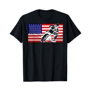Funny American Flat Track Motorcycle Gift Cool Bike Rider T-Shirt, Vintage Birthday Gift