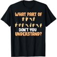 thumbnail image 1 of Funny American Sign Language Gift For Men Women Deaf Mute T-Shirt, 1 of 4