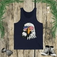 thumbnail image 1 of Funny American bald eagle Fourth of July party Patriotic Jersey Tank, 1 of 2