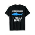 thumbnail image 1 of Funny Amputee Amputation Surgery Shark Humor T-Shirt, Unisex cotton casual round neck outdoor short sleeve t-shirt with slight stretch, slightly elastic, , S-XXXLSizes, 1 of 4