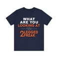 thumbnail image 1 of Funny Amputee Shirt, what are you looking freak, humorous Crew Neck T-Shirt, 1 of 4