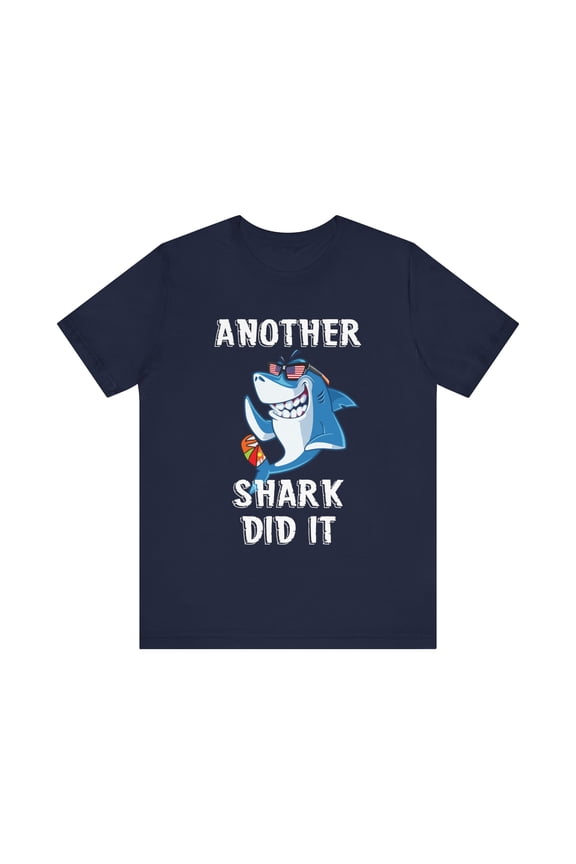 Funny Amputee T-Shirt “A Shark Week V1” Humor Crew Neck T-Shirt
