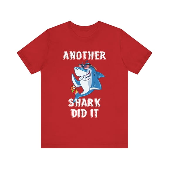 Funny Amputee T-Shirt “A Shark Week V1” Humor Crew Neck T-Shirt