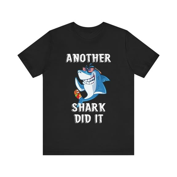 Funny Amputee T-Shirt “A Shark Week V1” Humor Crew Neck T-Shirt