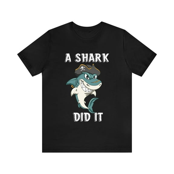 Funny Amputee T-Shirt “A Shark Week V2” Humor Crew Neck T-Shirt