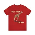 thumbnail image 1 of Funny Amputee T-Shirt “Bet your giraffe v1” Humor Crew Neck T-Shirt, 1 of 4
