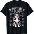 thumbnail image 1 of Funny Anatomy Australian Shepherd Dog Lover Aussie Owner T-Shirt, 1 of 4