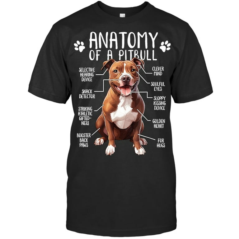 Anatomy Of A Pitbull Shirt Funny Pitbull Anatomy Shirt Anatomy Of A Pitbull Shirt Funny Pitbull Anatomy Shirt
