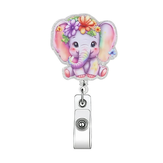 Funny And Cute Badge Reel With Clip Closure For Doctors Teachers Students Workers Etc Cartoon Pattern Badge Workplace Induction Graduation