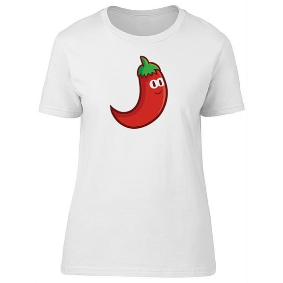 Funny And Cute Red Chilli Tee Women's -Image by Shutterstock