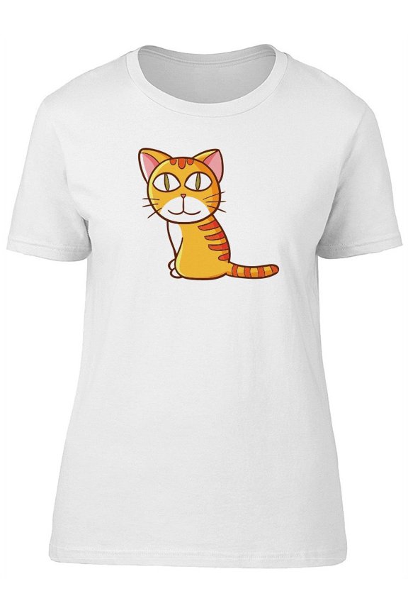Funny And Cute Yellow Kitten Tee Women's -Image by Shutterstock
