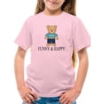 thumbnail image 1 of Funny And Happy Toy Bear T-Shirt Juniors -Image by Shutterstock,  Large, 1 of 4