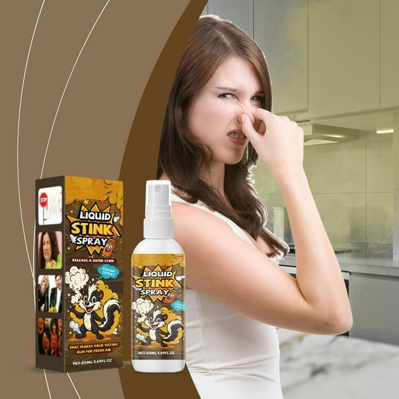 Funny And Novel Prank Spray For Parties, Powerful Skunk Scent To Create Embarrassing Moments, 50Ml Bottle With Flexible Nozzle For Easy Use