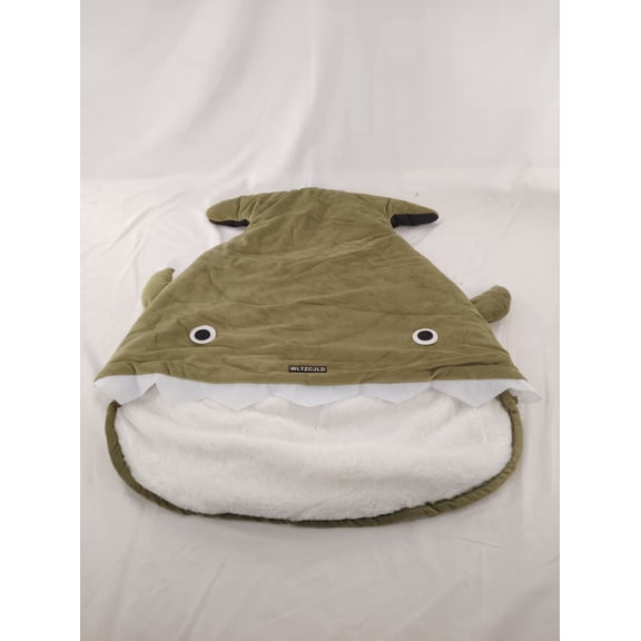 Funny And Novel Shark Dog Bed, Extra Large Dog Bed With Cover Cave, Dog Bed Burrow Large, Cute Cozy Cave Dog Bed, Covered Pet Beds With Hoods