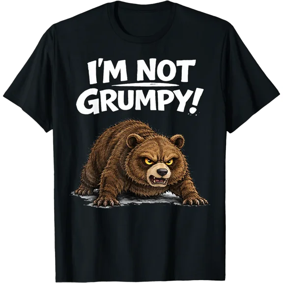 Funny Angry Bear Grumpy Meme Gifts for Men Women Boy Kid T-Shirt